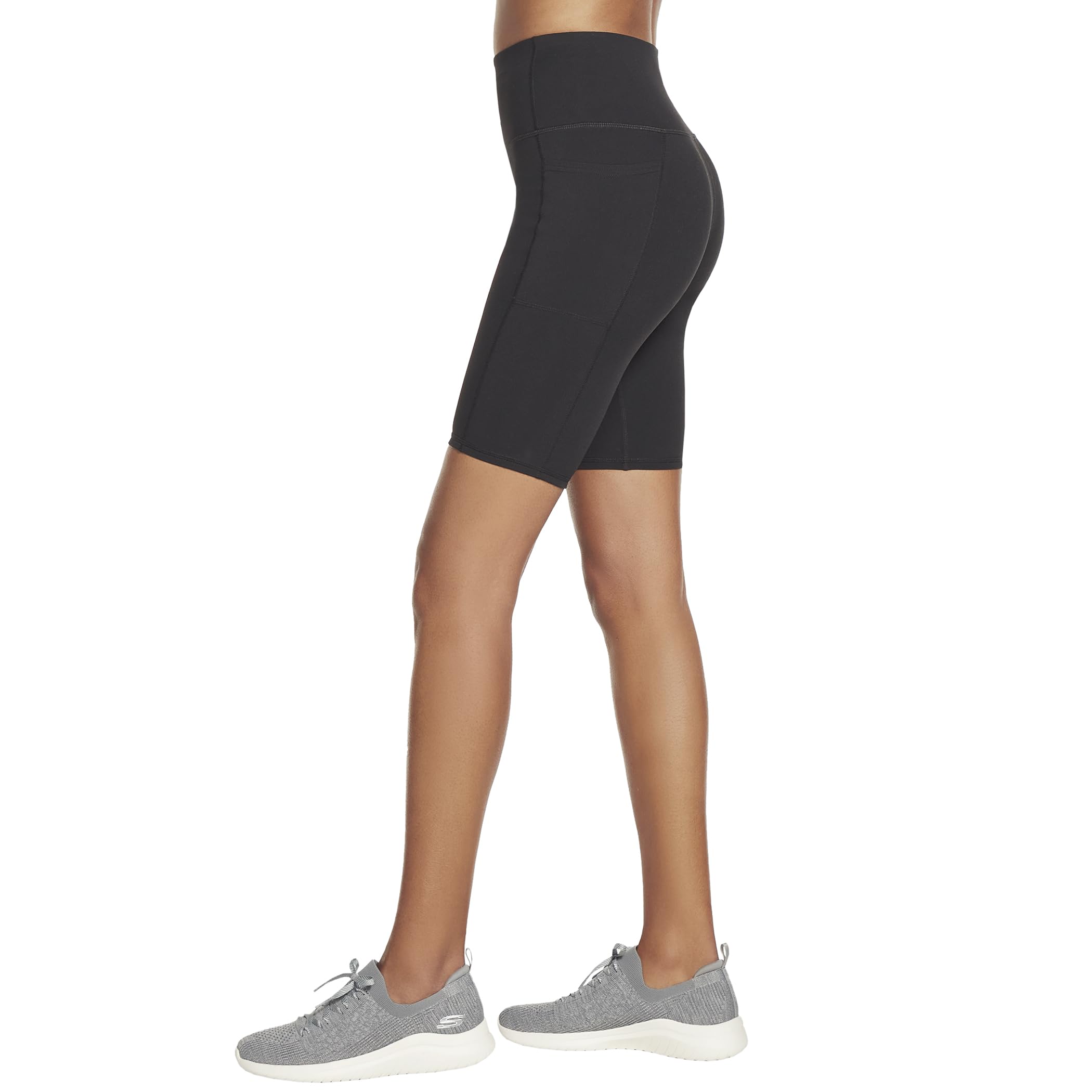 Skechers Gowalk High Waisted 10" Bike Short - Shorts - Short de Cyclisme Go Walk GoFlex 10" avec Poches - Femme