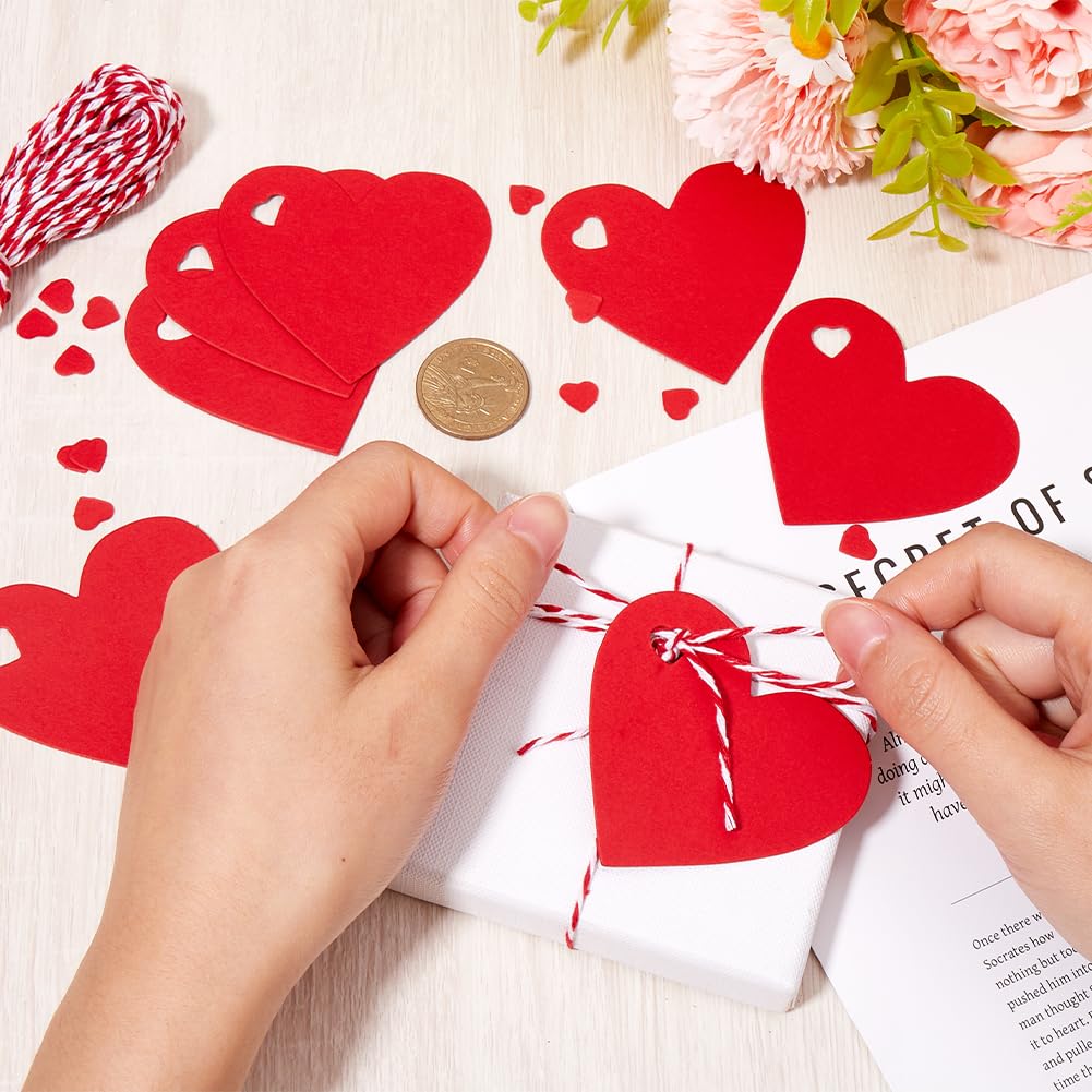 Sollbry 200 pezzi di etichette regalo rettangolari in carta kraft