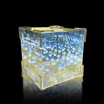 Tulip Lamp Blue Gift DIY Materials LED Night Light