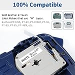 M-K231 Compatible with Brother P-Touch M Tape PT-M95 MK231 M231 12mm 0.47Inch Label Maker Tape for Brother PTM95 PT-70 PT-90 PT-65 PT85, Black on White, 1/2'' x 26.2', 4-Pack | M-K231s label Maker Tape for Brother PTM95 PT-70 PT-90 PT-65 PT-45 PT85, 