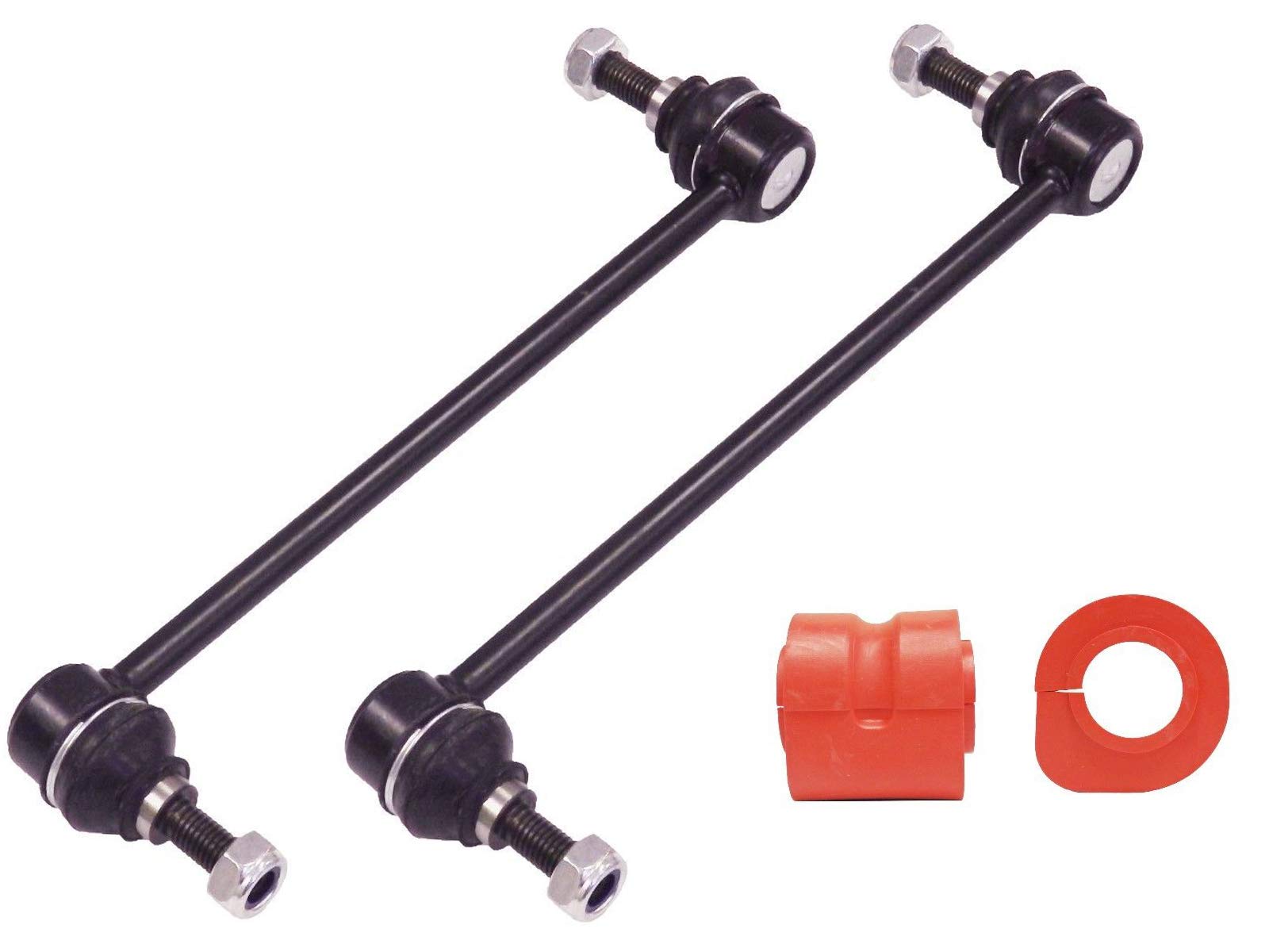 4PC Front Sway Bar Links + Front Bushings FITS 2001-2007 Dodge Caravan Chrysler Town Country 2001-2003 Plymouth Voyager