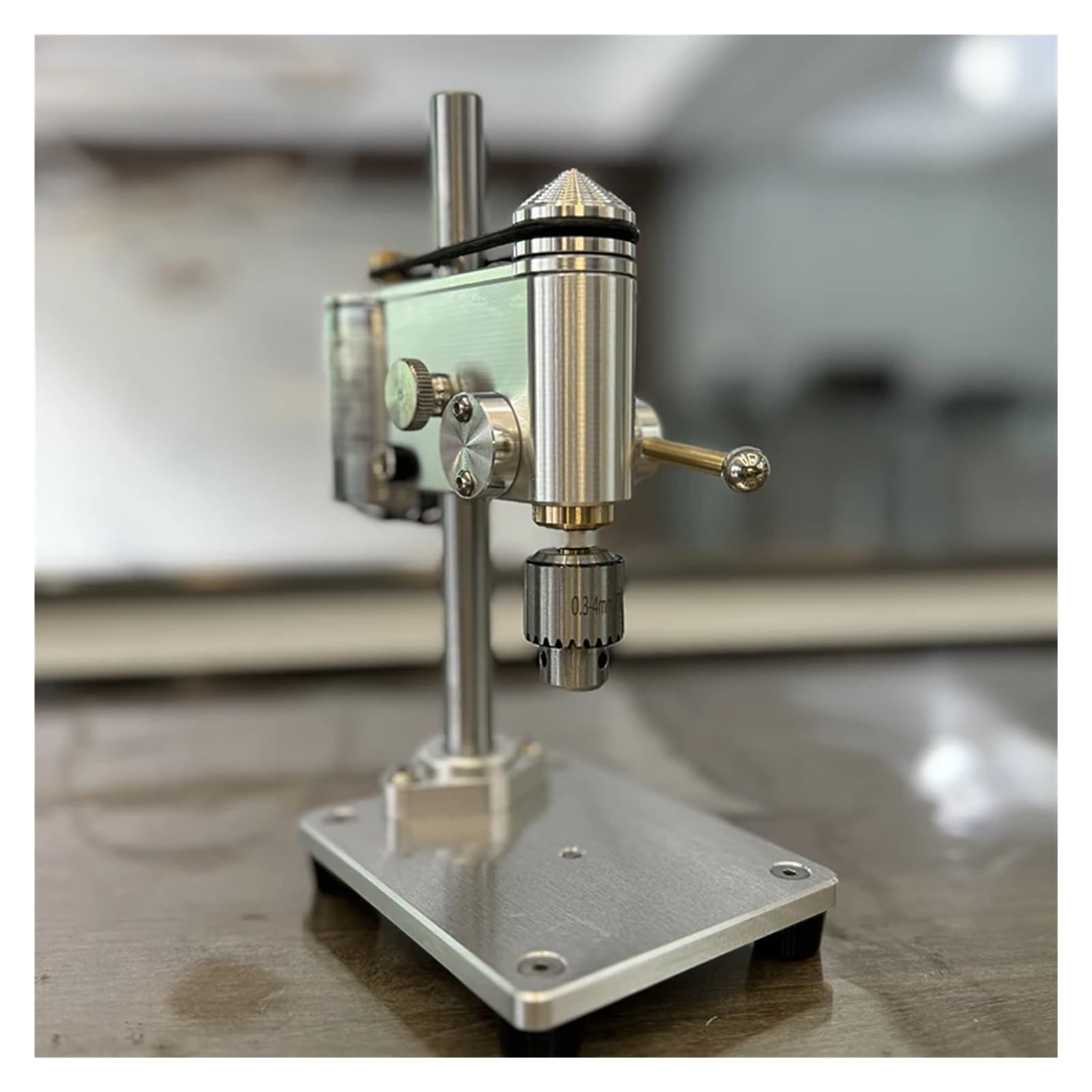 trapano da banco 0,3-4 mm Mini Strumento di precisione for la riparazione orologi Trapano Per uso fai da te(0.3-4mm no calliper)