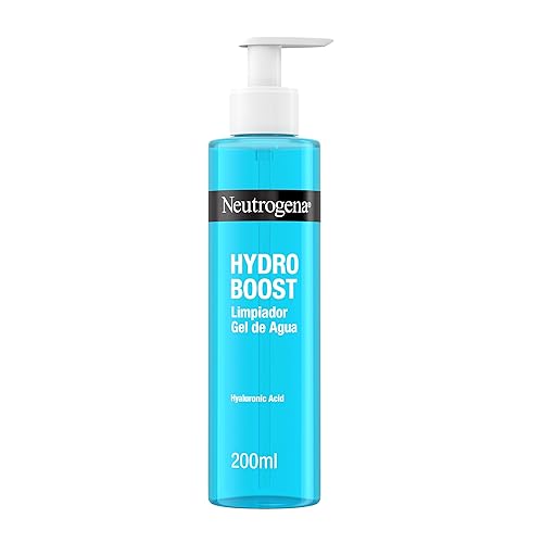 Neutrogena Hydro Boost Limpiador Gel de Agua (1 x 200 ml), gel limpiador facial para eliminar el maquillaje y la suciedad, jabón hidratante con ácido hialurónico - Chollo en Belleza
