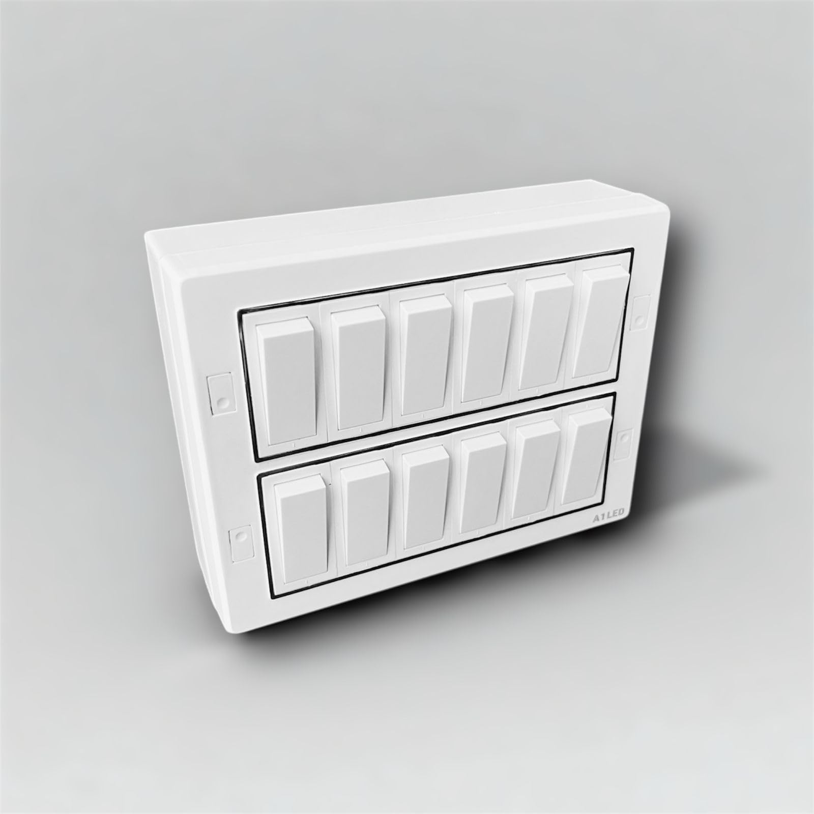 12 Modular Switch Board | 12 x 10A Switches | Surface Mount Silver Line Panel | Ready-to-Use Electric Board for Home, Shop, Office | No Internal Wiring-image-23