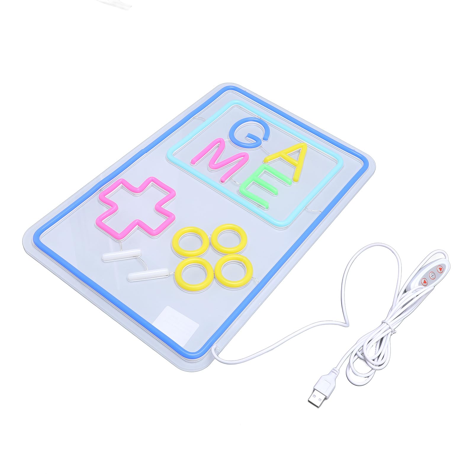 Cocoarm Gaming Neon Schild, Dimmbares LED Handheld Konsole Licht aus