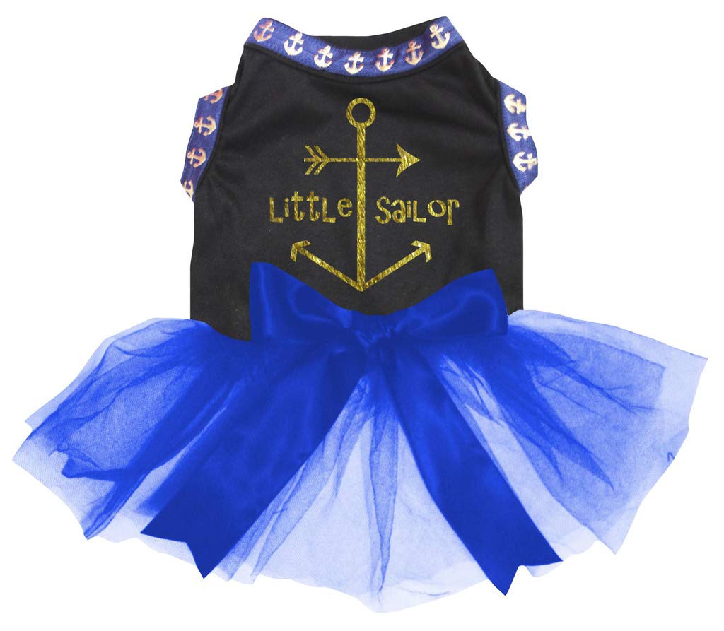Robe pour chien motif ancre marine bleu roi XXL vêtement d'été grand chien