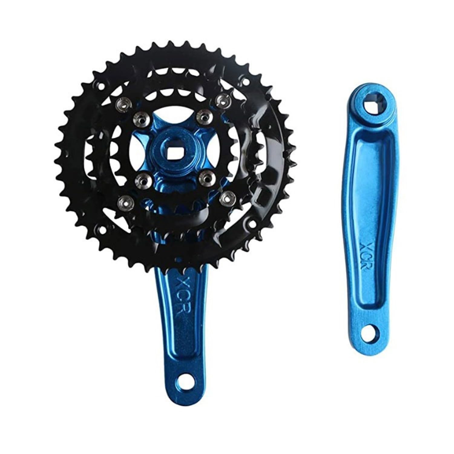 Guarnitura MTB Pedivella Bici Con Corona 22-32-44T Pedivelle Mtb 170Mm Braccio A Manovella Bicicletta 64/104BCD Per Bici Da Strada 8/9/10/11 Velocità