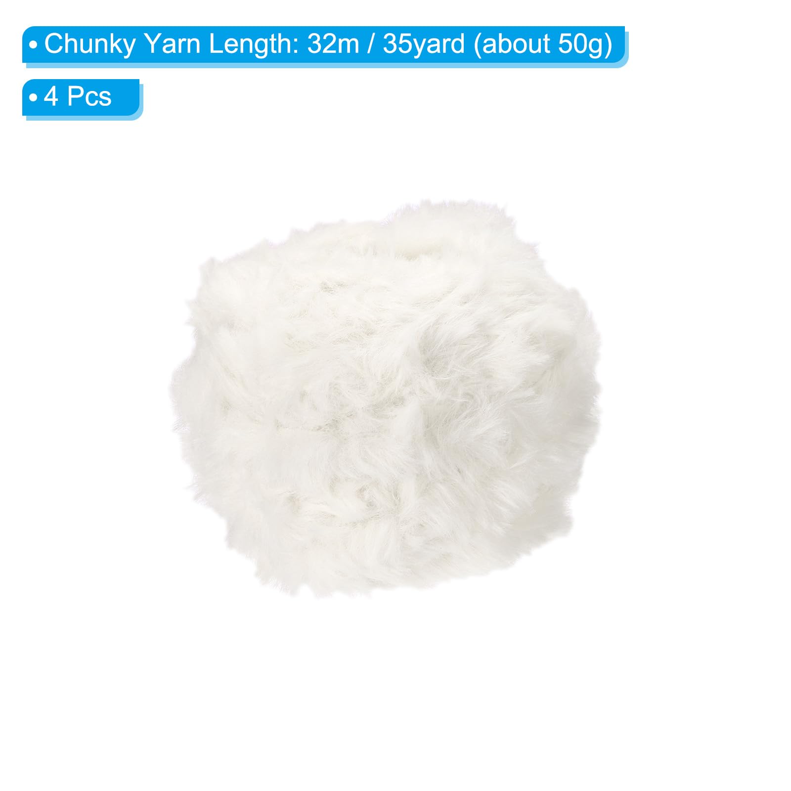 PATIKIL 35yds Faux Fur Yarn - Image 2