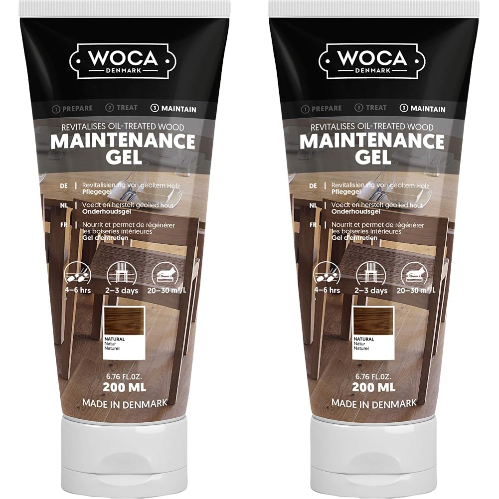 Woca Onderhoudsgel Werkblad Naturel 200 Ml T358g 527802a (Packung mit 2)