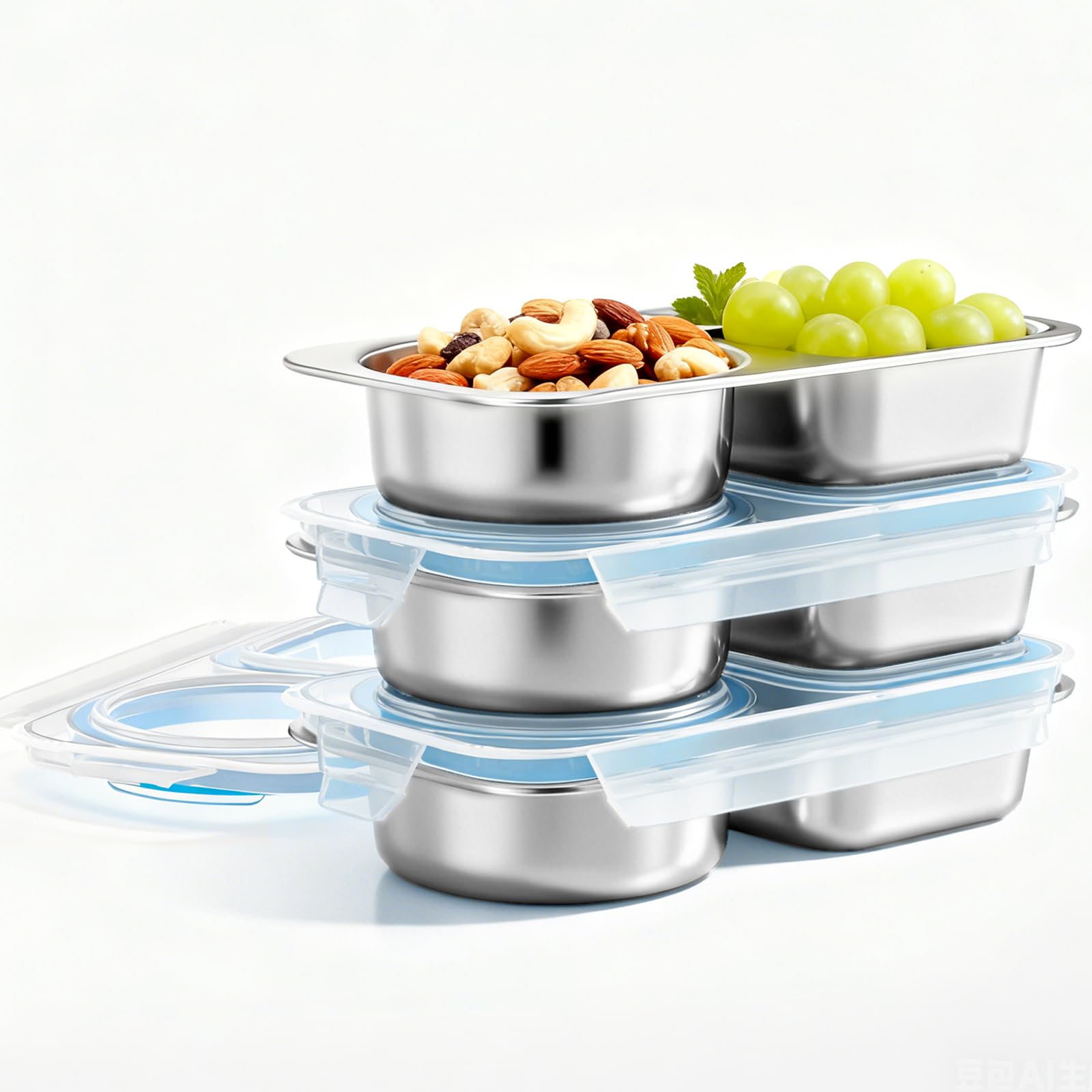 Photo 1 of Bakpoco 3 Packs Stainless Steel Snack Containers