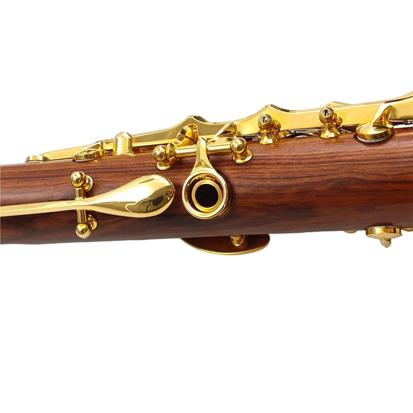 Professionelle Klarinette Professionelle Klarinette Bb Vergoldet 17 Tasten Korpus Aus Rotem Holz Und Palisander Für Musiker