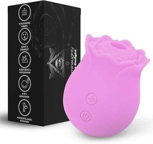 Vibrador en Forma de Rosa | Herramientas de placer sexual para mujeres | Vibrador en forma de rosa silencioso y potente | Vibrador en forma de rosa