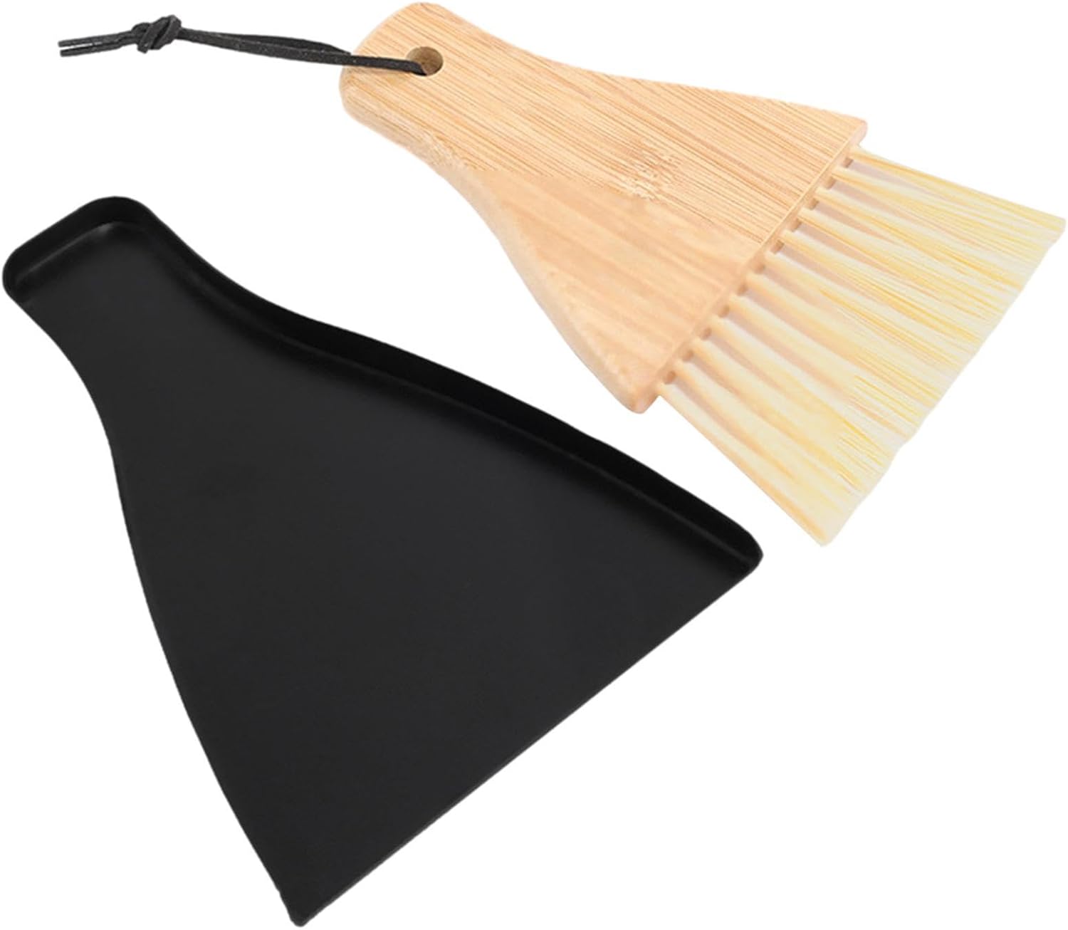 Wood Small Dustpan and Brush Set, Hand Whisk Broom Set