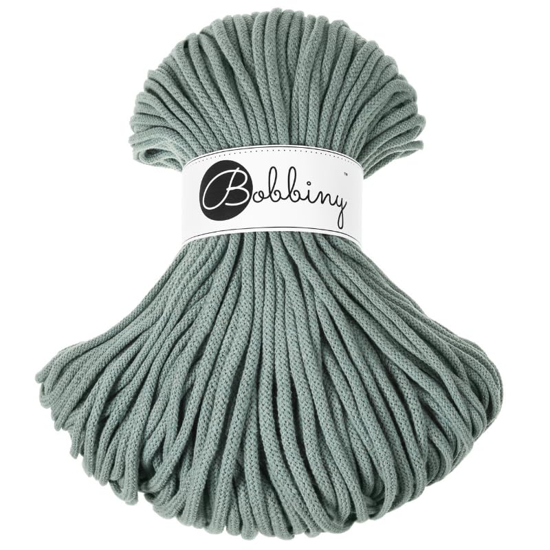 Bobbiny Premium 5mm Braided Macrame Cord (Laurel) 100m — image 1