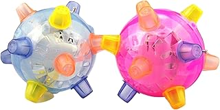 ornithologist Children Music Dancing Ball LED Electric Music Dancing Ball, Shake Jumping Ball Flash Bouncing Ball Light Up Jumping Vibrating Bouncing Bounce Ball Toy, Gifts (Random Color)