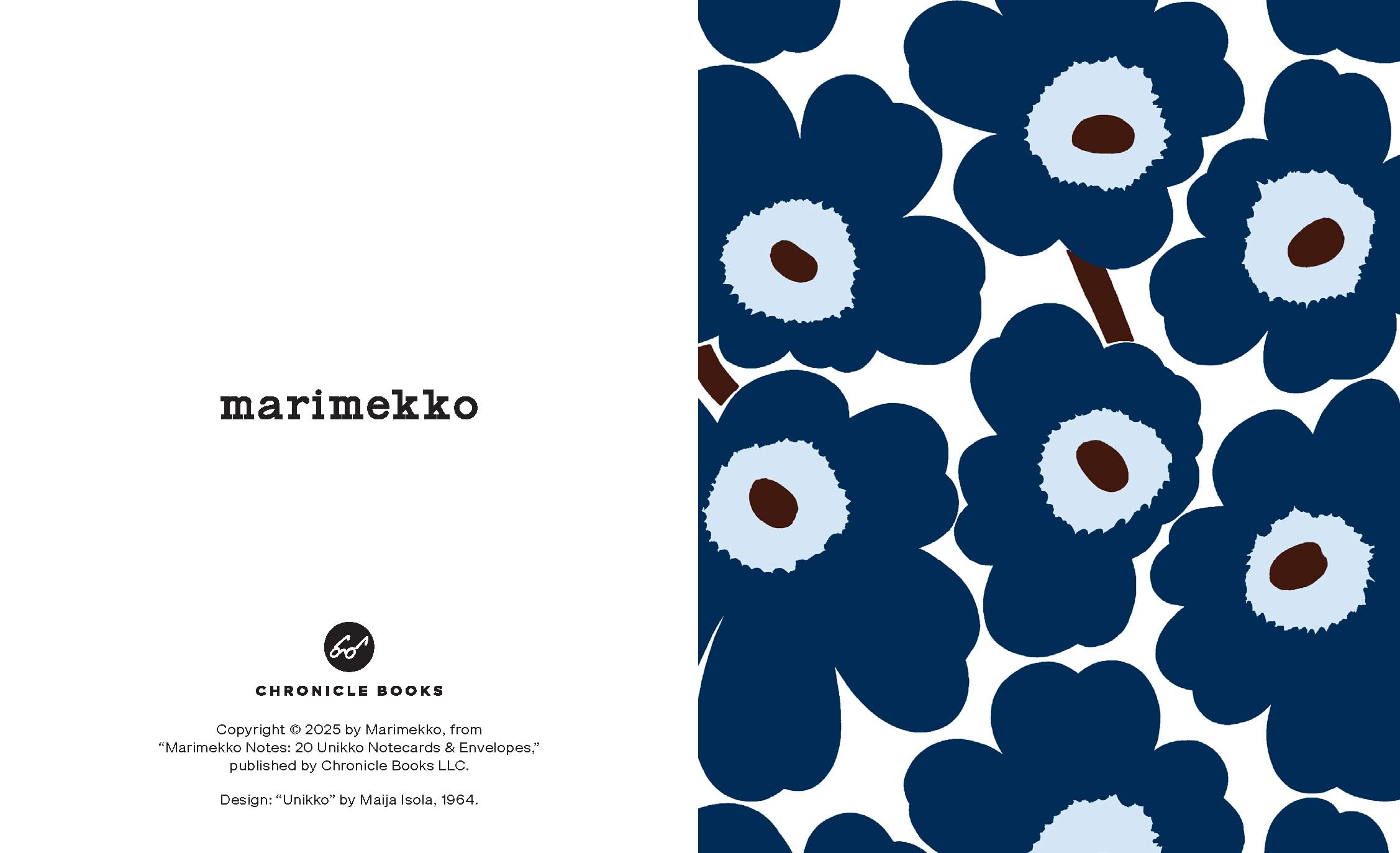 Marimekko Notes (Blues): 20 Unikko Notecards and Envelopes