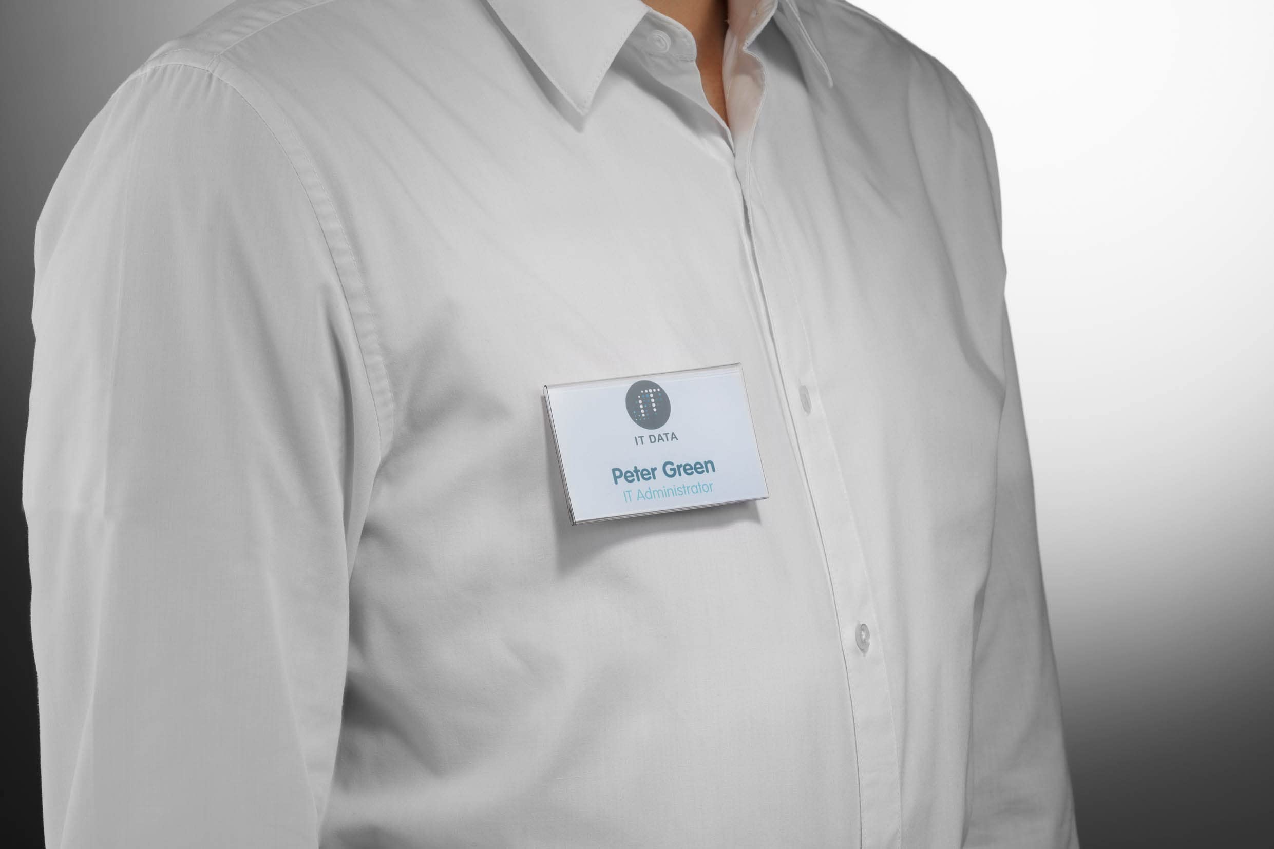 Durable - Porte-badge à aimant FixPLus - Pour un badge - 54 x 90 mm - 25 unités - 824419 Transparent