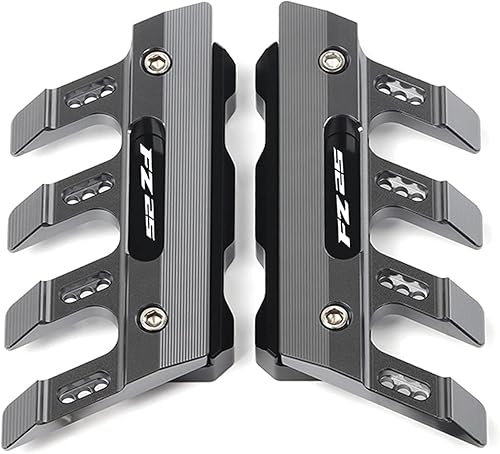 Protector deslizante antigolpes y anticaída para guardabarros de motocicleta adecuado para Yamaha FZ-25 FZ25 FZ 25 (color: gris)
