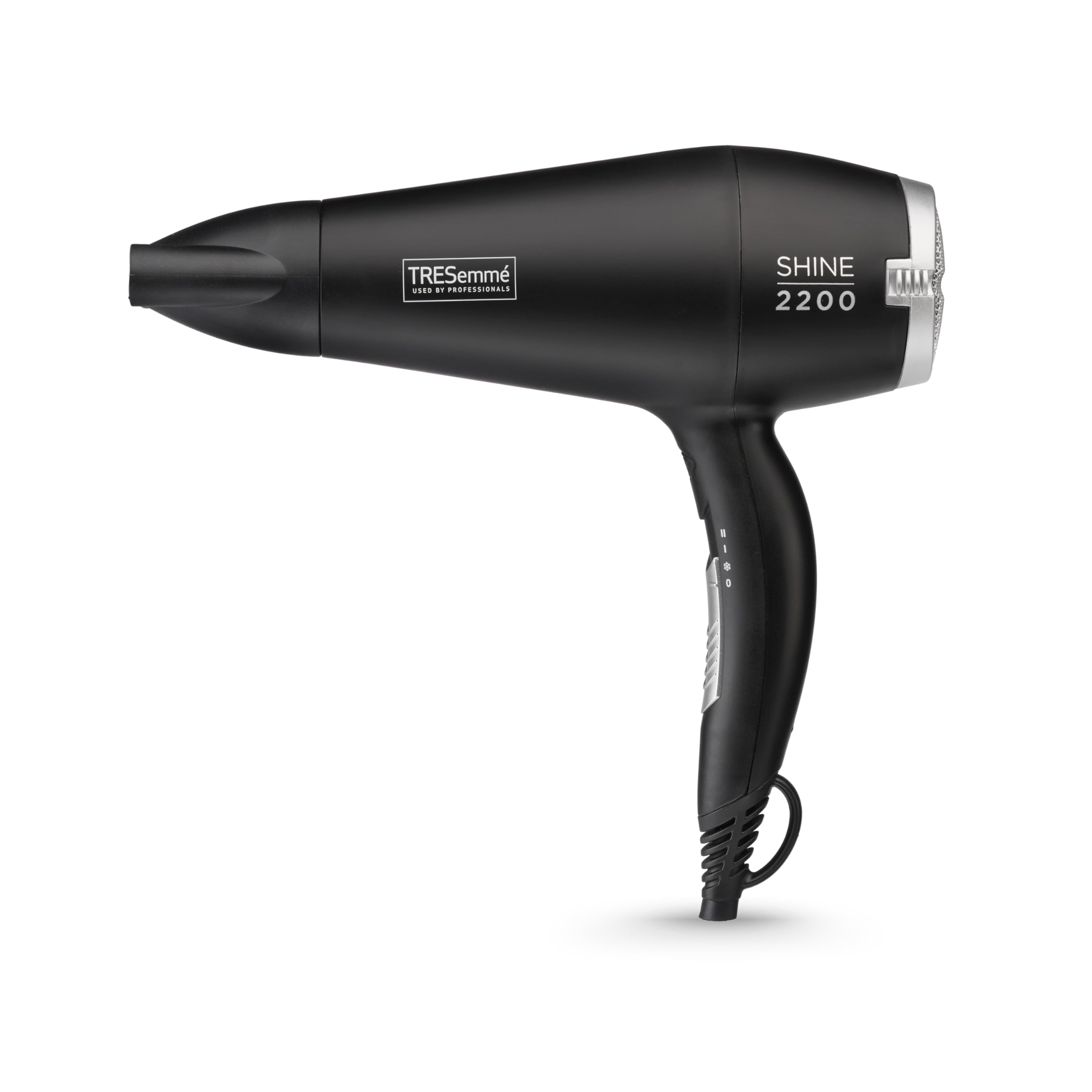 TRESemme Smooth & Shine Hair Dryer - Powerful 2200W Blow Dryer, Anti-Frizz Technology, Lightweight Fast Drying, 3 Temperature Settings, Black, 5542DUTRESemme Smooth & Shine Hair Dryer - Powerf…