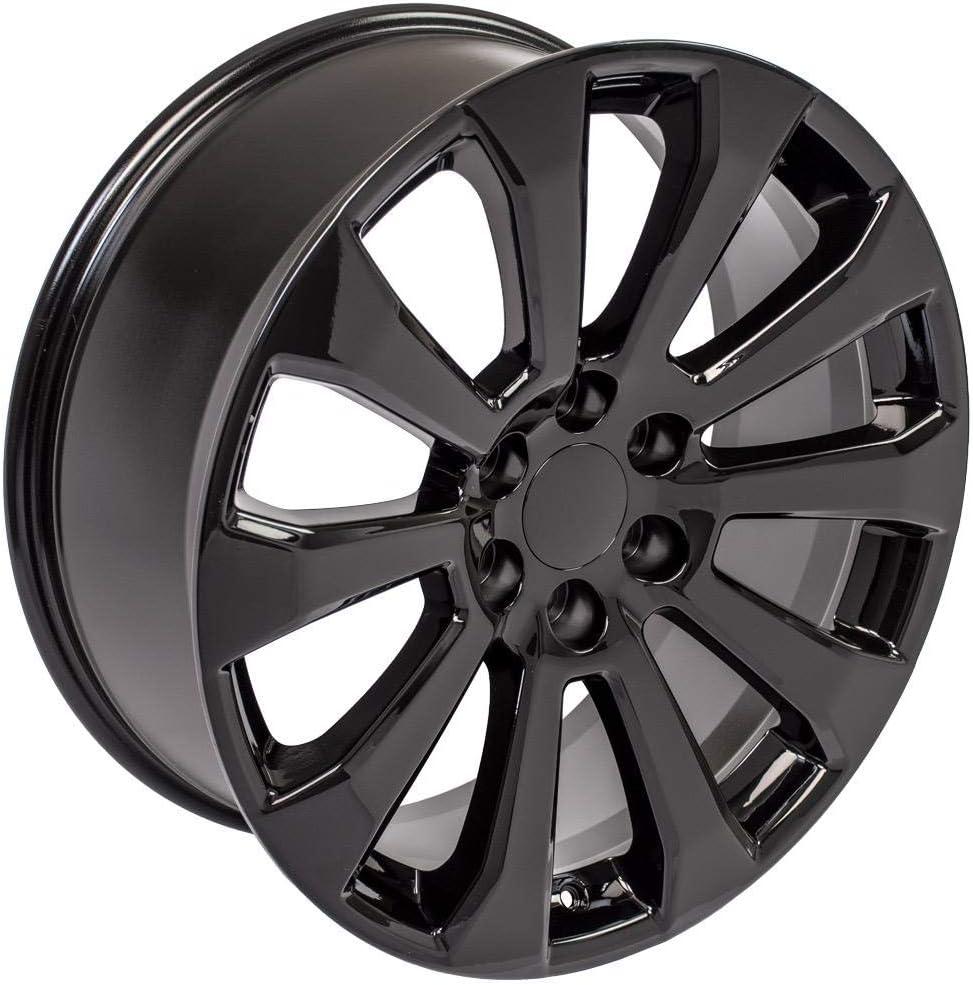 OE Wheels CV95 22 Inch Rims Fit Suburban 1500 High Country Style 6x139.7 22x9 Gloss Black - Hollander 5922 (Set of 4)