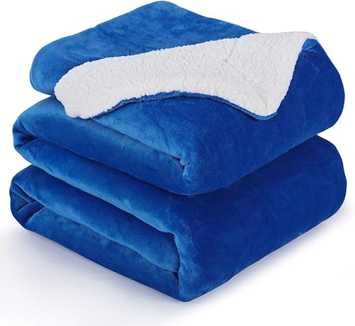 NANPIPER Manta de franela reversible, manta de sherpa, súper suave, mullida, de microfibra de felpa, para regalo