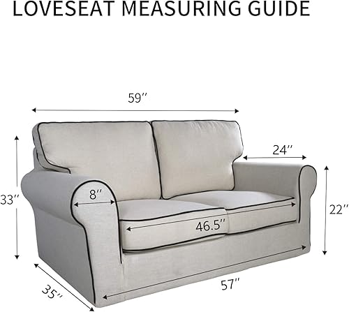 Miniatura 6 de PureFit - Funda de elastano superelástica para sofá, cubierta protectora suave, antideslizante, lavable, con espuma antideslizante y base elástica