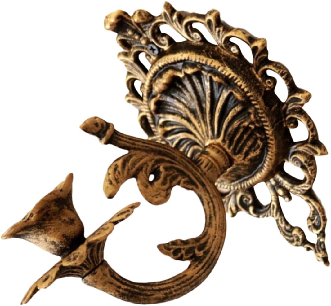 Vintage Cast Iron Wall Candle Holder Rustic Gothic Sconce for Decor Antique Style Wall Mount Holder for Living Room Bedroom Dining Room Candle Opening