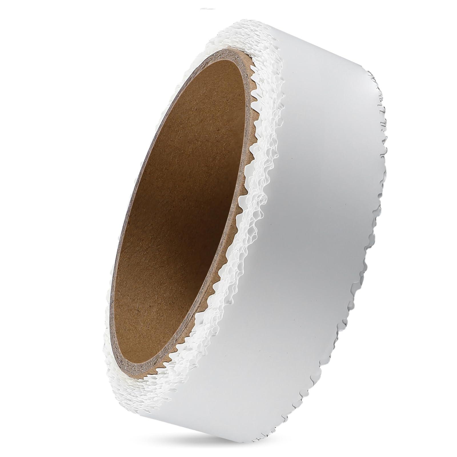 Saypacck Self Adhesive Stress Crack Tape Drywall Joint Tape Patch Wall Seam Patch Heavy Duty Smooth Roll for Concrete Repair, White (1.25'' X 50')