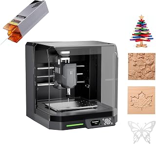 Genmitsu Cubiko CNC Router Machine + CFL55-33 5000mW Optical Power Laser Module, with Enclosure, PCB Milling Machine, Smart Desktop CNC with Auto Z-Probing, WiFi & APP Supported