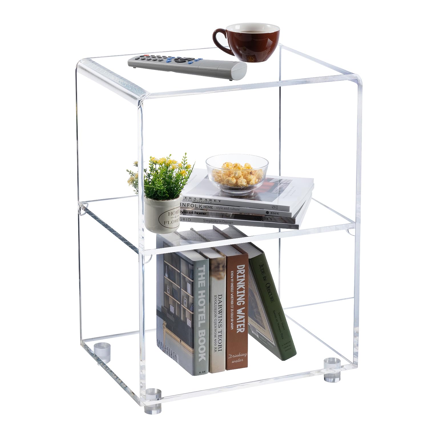MyGift 3-Tier Acrylic Table