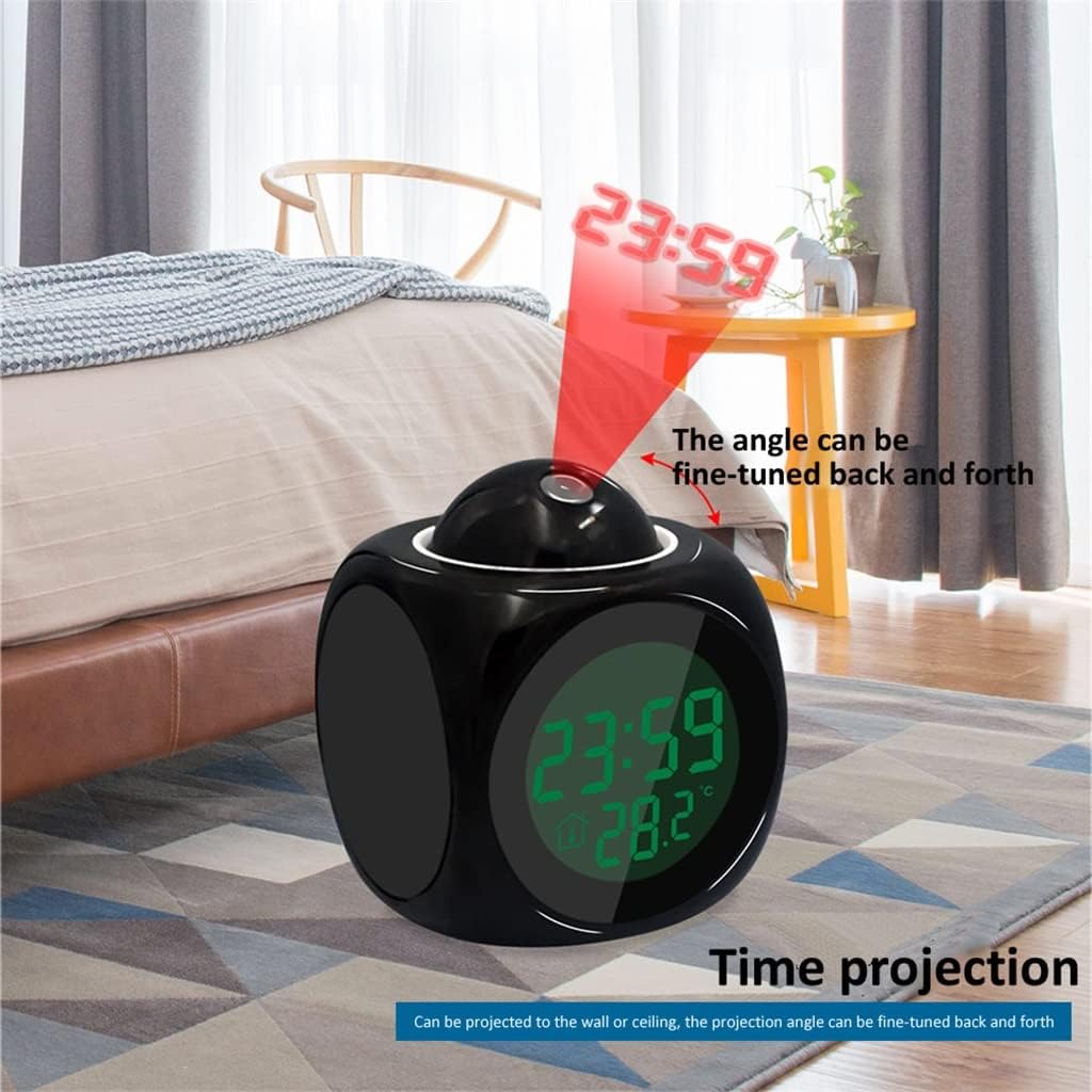 Creative Projection Digital Weather Acoustic Alarm Clock Display Backlight LED Projector Home Clock Timer
