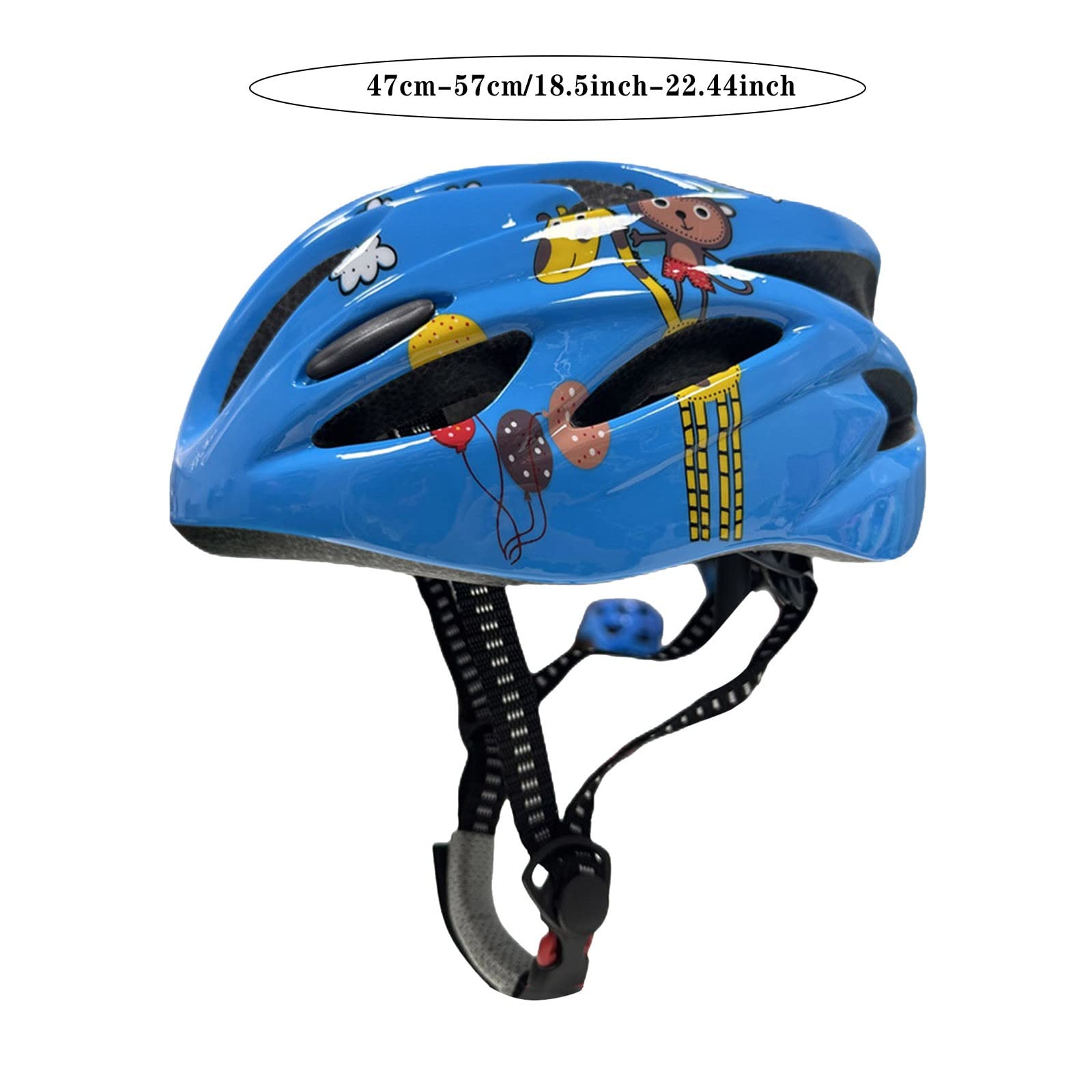 Fahrradhelm Jungen 47-57CM, Fahrradhelm Fahrradhelm Mädchen Kinderhelm Mehrere Fahrrad Helm Kind Belüftung Helm 5-13 Jahre Schutzhelm (C, One Size) Sport & Freizeit