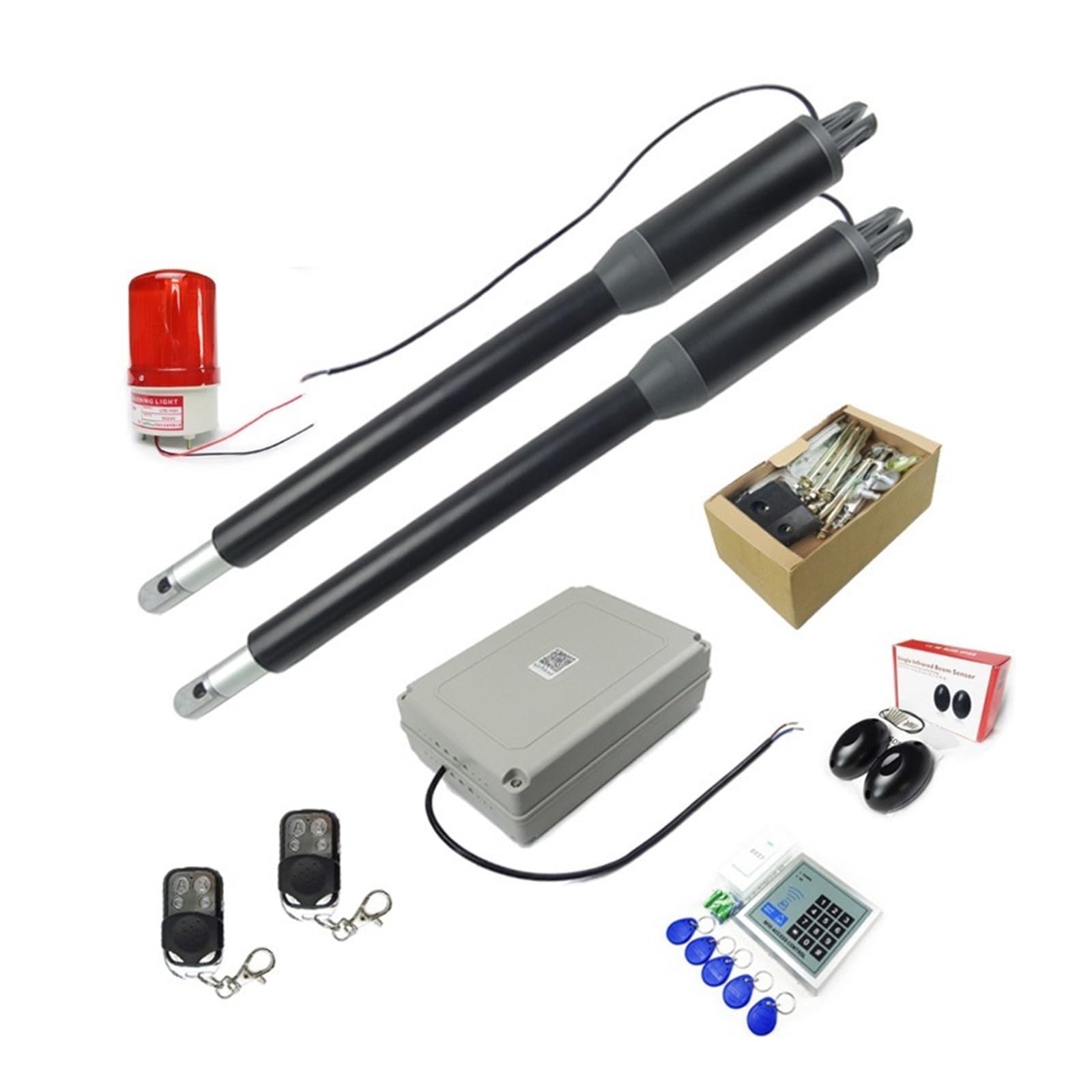Automatic Gate Opener, 200 Kgs Solar Engine Motor System Automatic Door AC220V/AC110V Swing Gate Driver Actuator Suit Gates Opener(KI8)