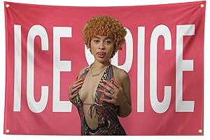 Ice Spice Tapestry 3x5FT Flag with 4 Brass Grommets for Decoration