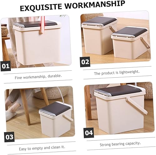 Miniatura 6 de Outanaya Cubo de residuos de té Contenedor de plástico Contenedores de té Botes de basura de oficina Soporte de basura pequeño Cubo de infusor de té