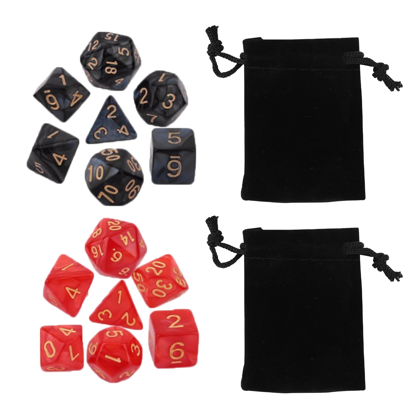 Mxzzand dés de jeu polyédriques Jeu de dés polyédriques 15 pièces 3 à Mxzzand dés de jeu polyédriques Jeu de dés polyédriques 15 pièces 3 à