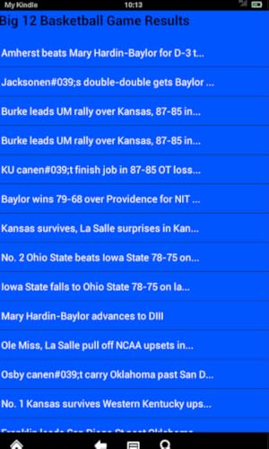 Kansas Basketball News (Kindle Tablet Edition)