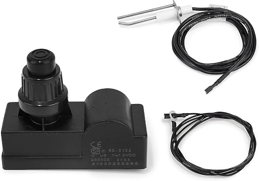 Stanbroil Fire Pit Push Button Ignition with Ground Wire & Ignition Leads | Fire Pit Igniter Kit with 2 Outlet, AAA Battery Powered, Perfect for Fire Pit Gas Burner Installation