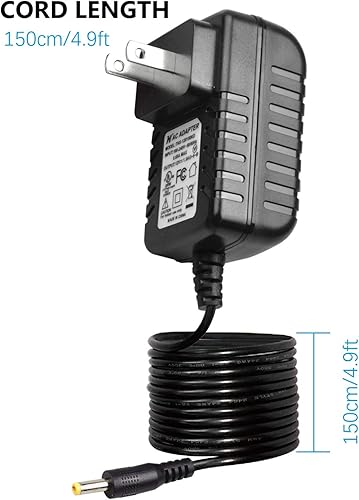 Miniatura 4 de Cargador de pared para reproductor de DVD portátil, cable de alimentación, adaptador de red AC-DC compatible con UEMEHDJUNTUNKORDBPOWER DVD portátil