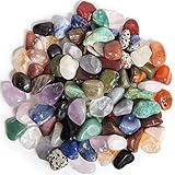 Digging Dolls: 2 lbs Tumbled Natural Brazilian Stone Mix - Over 35 Stone Types - Small - 0.75