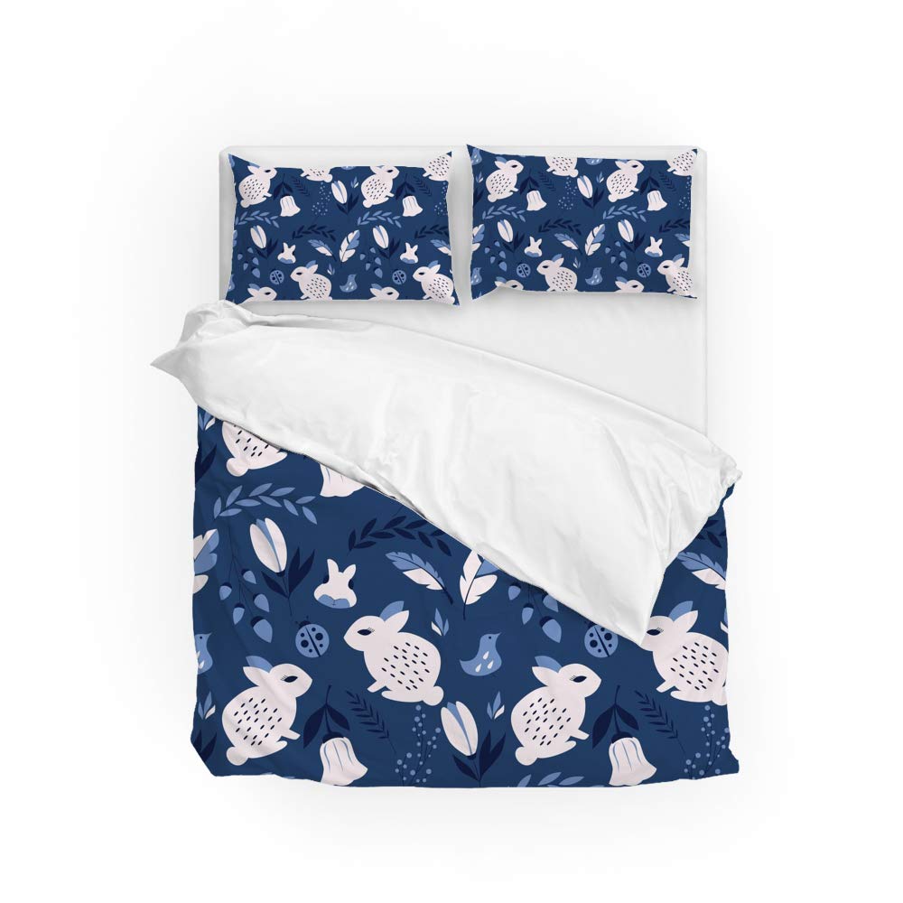 Housse de couette ultra douce fleurs et oiseaux CHEHONG parure de lit durable