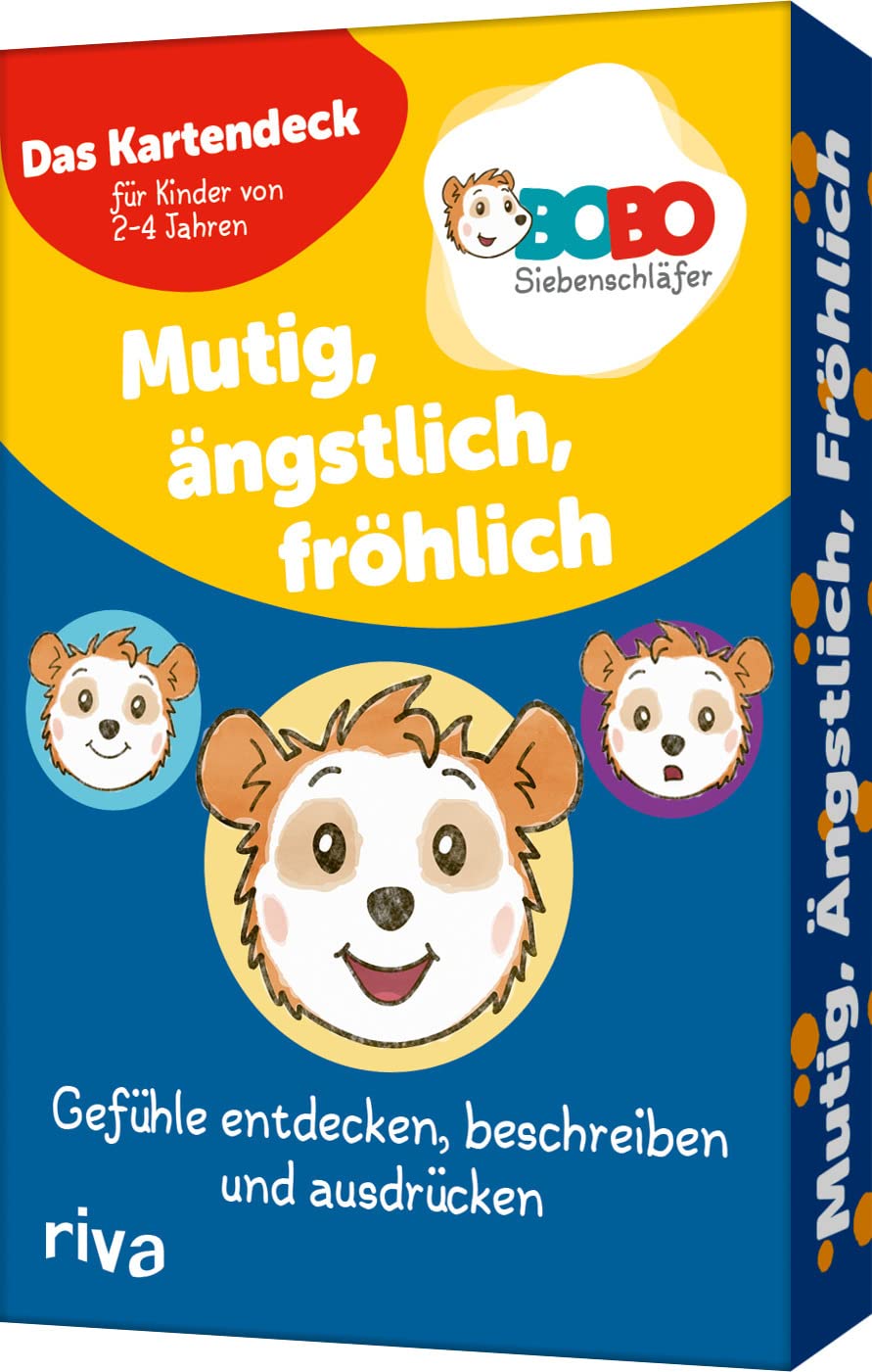 Bobo Siebenschläfer - Mutig, ängstlich, fröhlich: Gefühle entdecken, beschreiben und ausdrücken - Das Kartendeck für Kinder von 2-4 Jahren. Lernspiel/Denkspiel mit Bildergeschichten