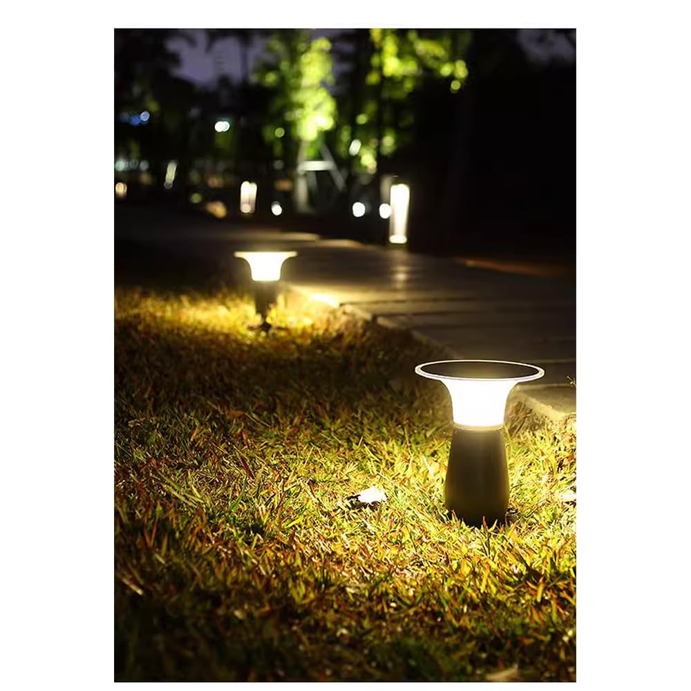 Lampada Solare da Giardino contemporanea, Impermeabile, per Ville, Giardini, Cortili, quartieri residenziali (Stile 25 H28CM, 1 Pezzo)