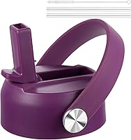 Vista 18 de KMN Tapa de popote para boca ancha Hydro Flask, tapas con popote para Hydroflask de boca ancha de 12, 16, 18, 20, 32, 40 onzas, tapa de popote