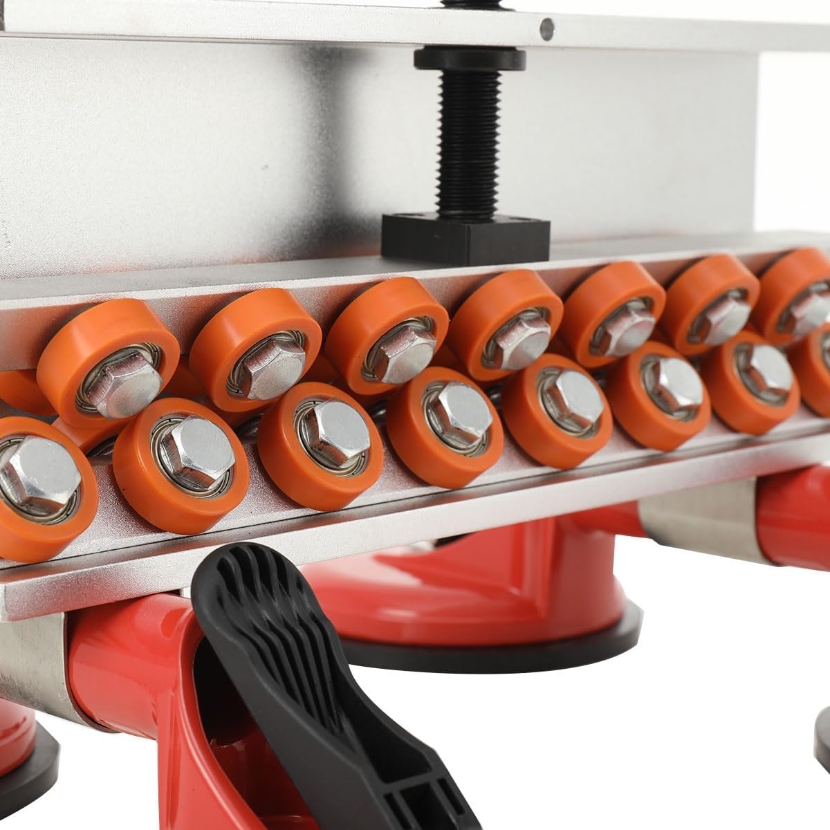 Enderezadora de tubos, máquina alisadora manual de tubos para tubos de cobre de 16-32 mm, estructura de rodillo resistente al desgaste, base de succión segura para la instalación