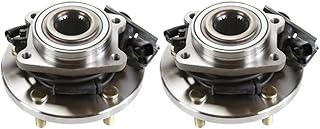 AutoShack HB613275PR Front Wheel Hub Bearing Pair of 2 Driver and Passenger Side Replacement for 2008-2011 Chrysler Town & Country 2008-2011 Dodge Grand Caravan 2009-2012 VW Routan 3.3L 3.8L FWD 5-Lug