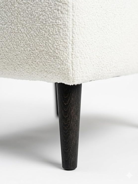 CoArt Home Premium Boucle Serisi Puf |48x40x38| Makyaj Koltuğu, Ayak Uzatma Koltuğu