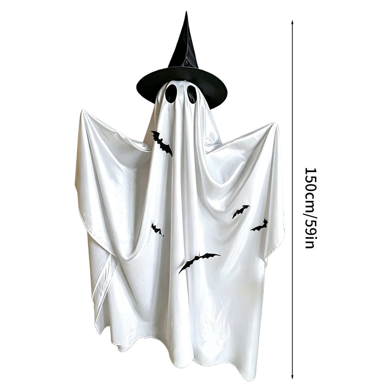Dekoracje Halloweenowe Duchy Stojąca Dekoracja 150 cm Z Łańcuchem Świateł