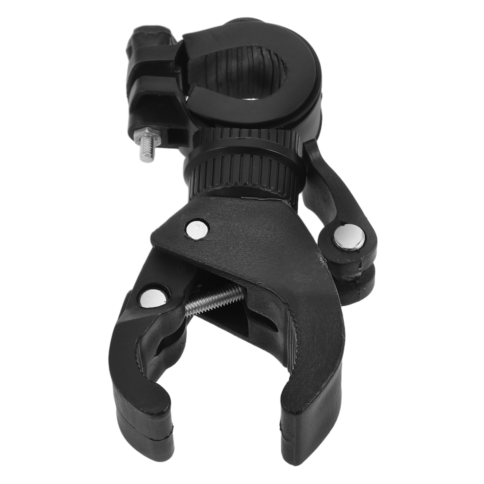 BESPORTBLE Bike Flashlight Mount: Handlebar Light Holder Bicycle Mounting Bracket Torch Bicycle Front Torch LED Headlight Black