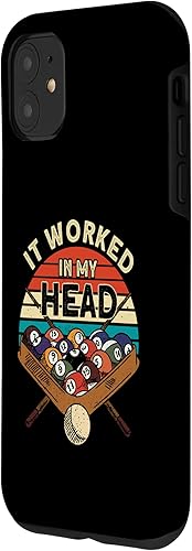 Miniatura 8 de Funda para iPhone 11 Pro Max It Worked In My Head Pool Billards Player Snooker de 8 bolas